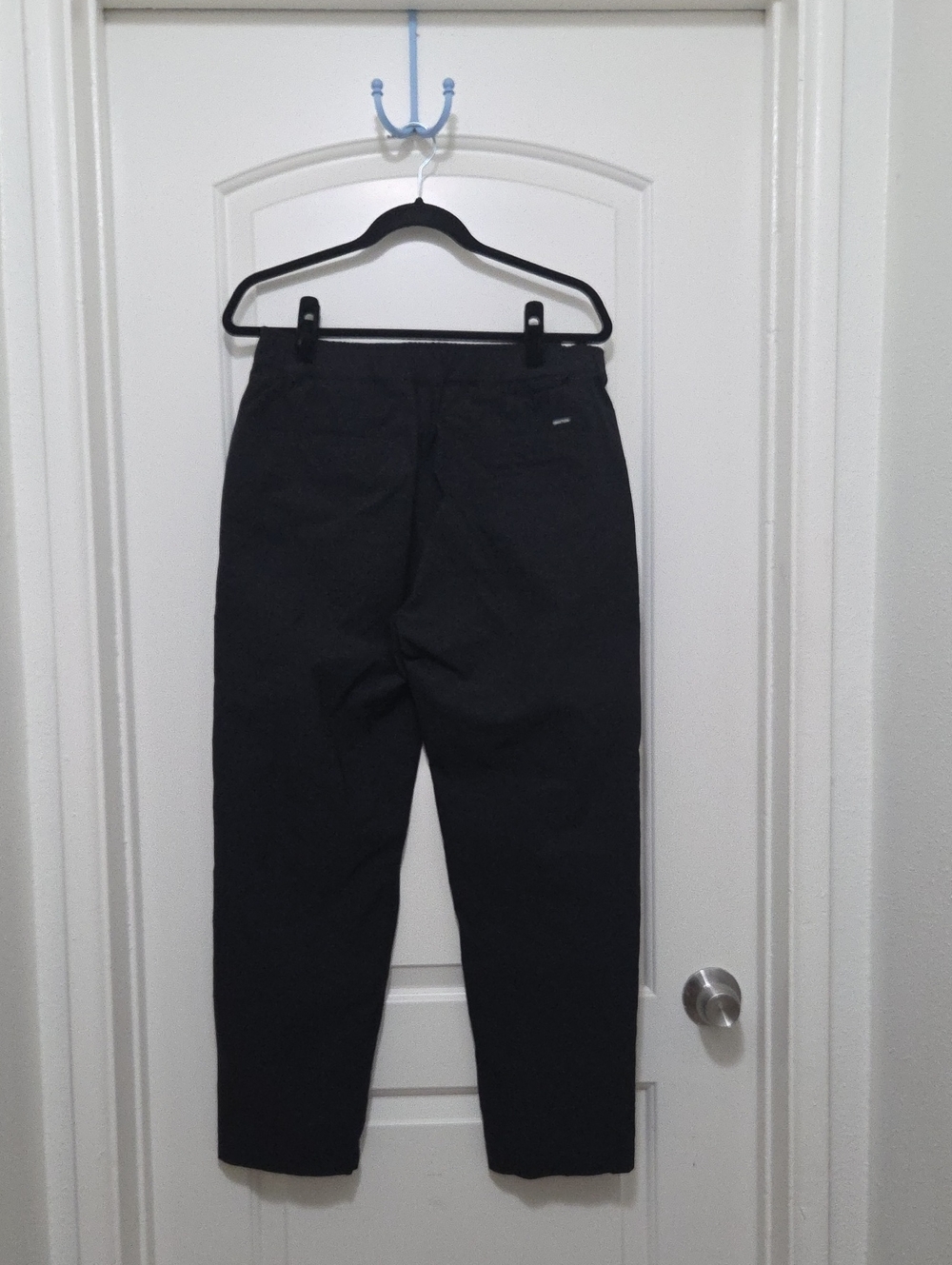Men's Brixton Black Casual Pants - Classic Straight Fit